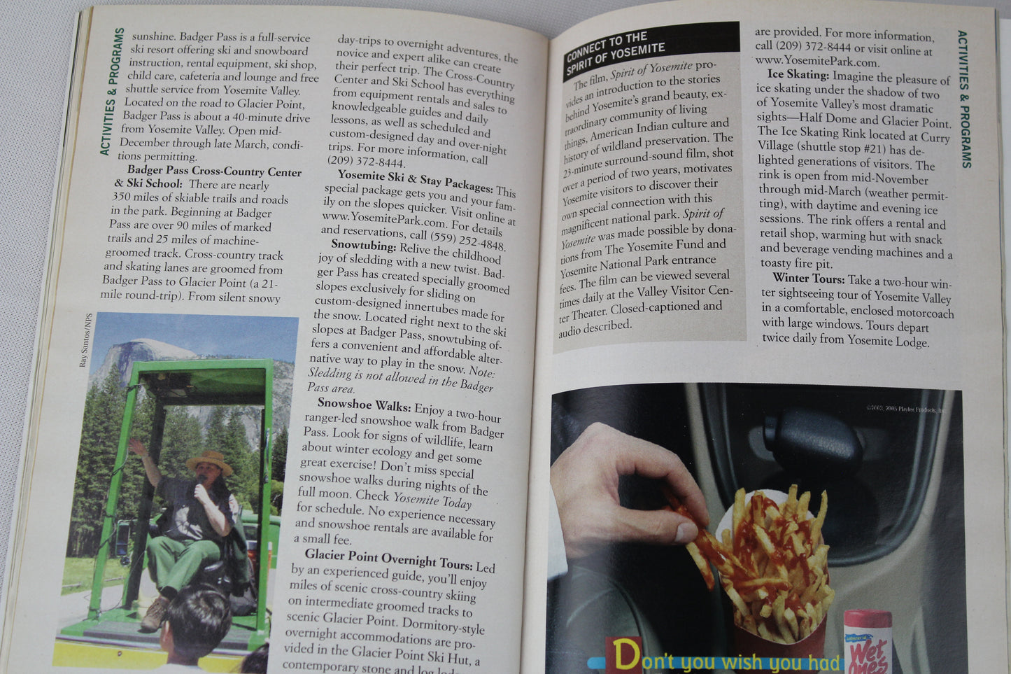 Yosemite American Park Network 2006/7, Park Guide