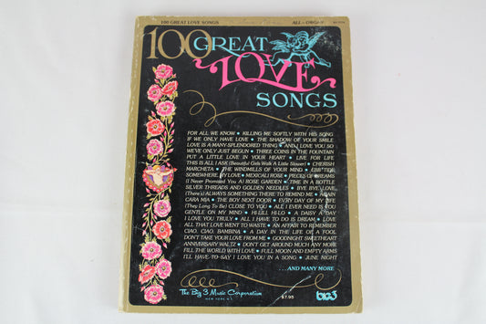 100 Great Love Songs Songbook, All Organ