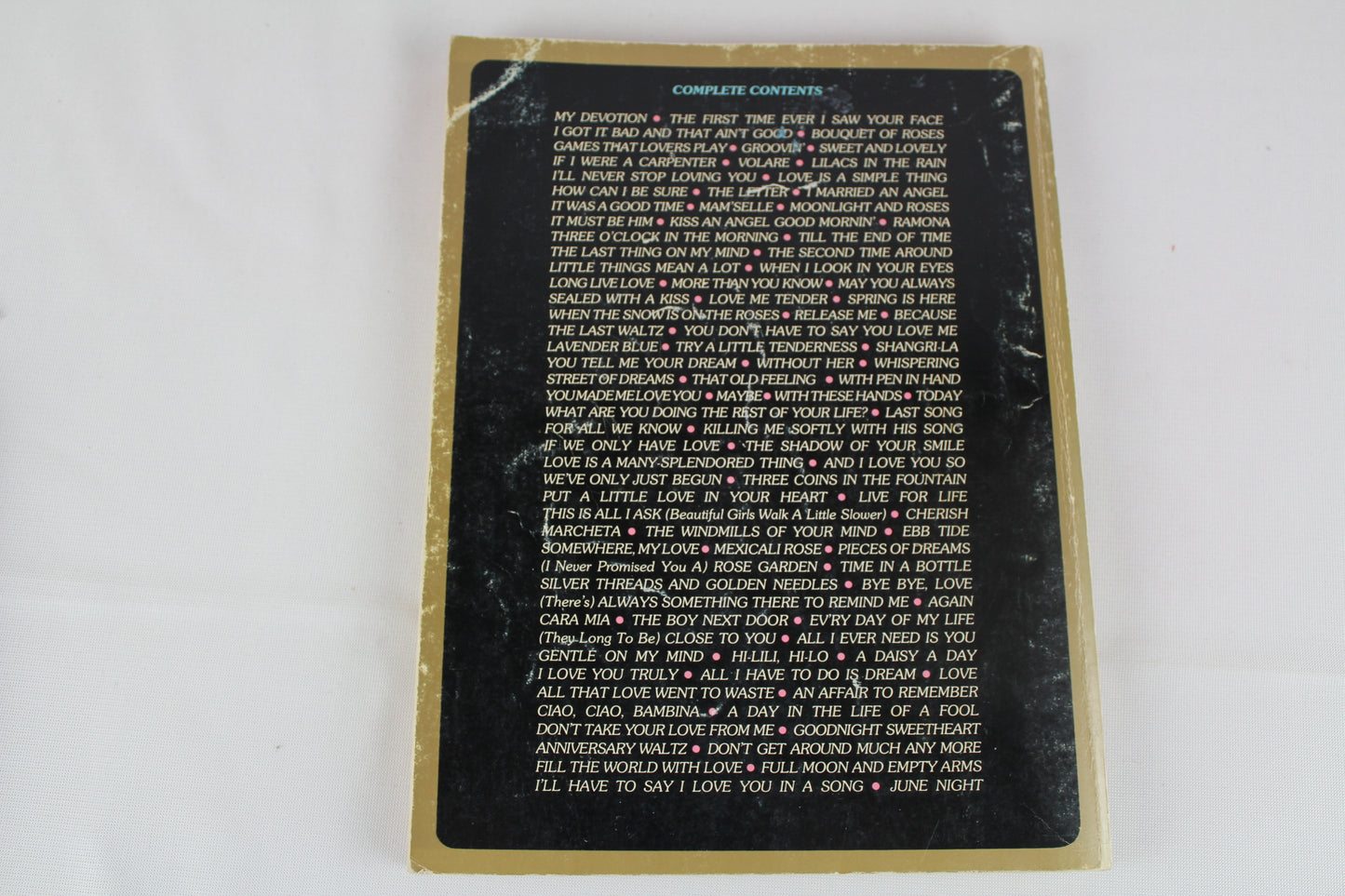 100 Great Love Songs Songbook, All Organ