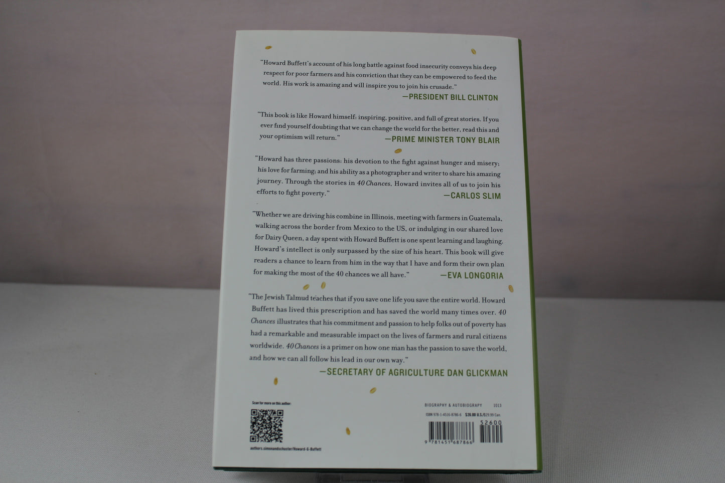 40 Chances: Finding Hope in a Hungry World by Howard G Buffett, Howard W. Buffet