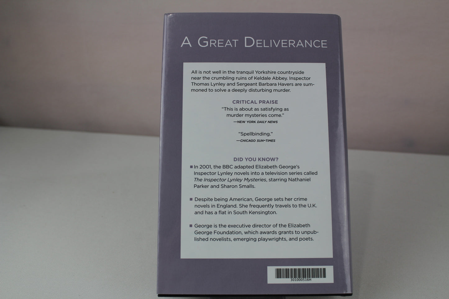 A Great Deliverance (Inspector Lynley Mysteries, No. 1) by Elizabeth George