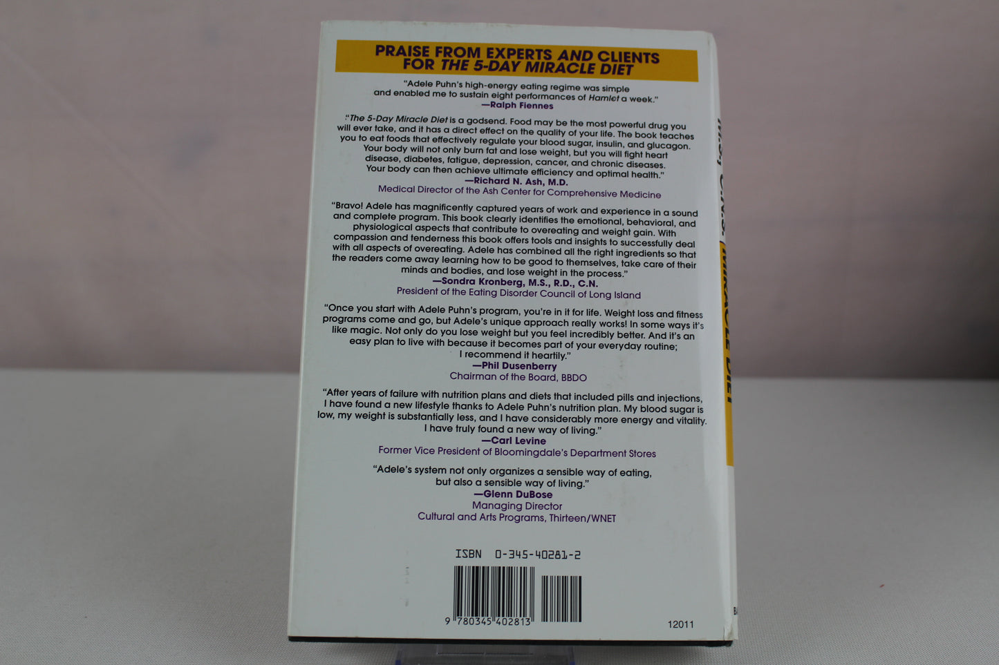 5-Day Miracle Diet by Adele Puhn