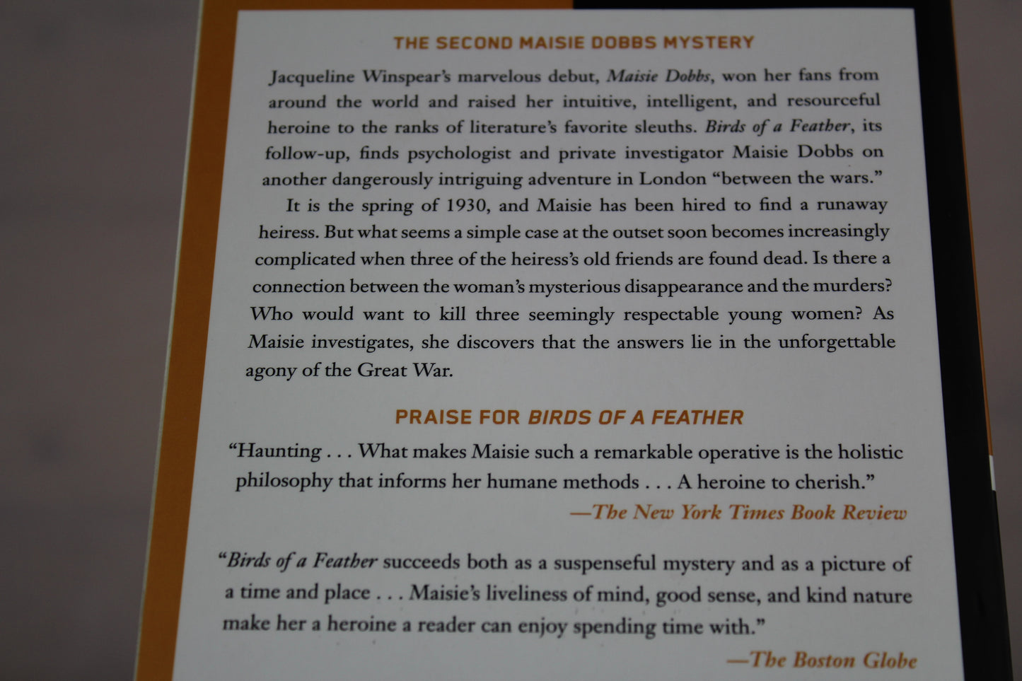 Birds of a Feather (Maisie Dobbs) by Jacqueline Winspear