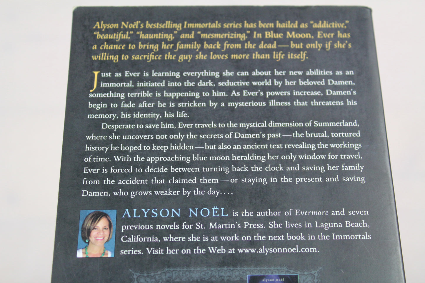 Blue Moon (The Immortals, Book 2) by Alyson Noël