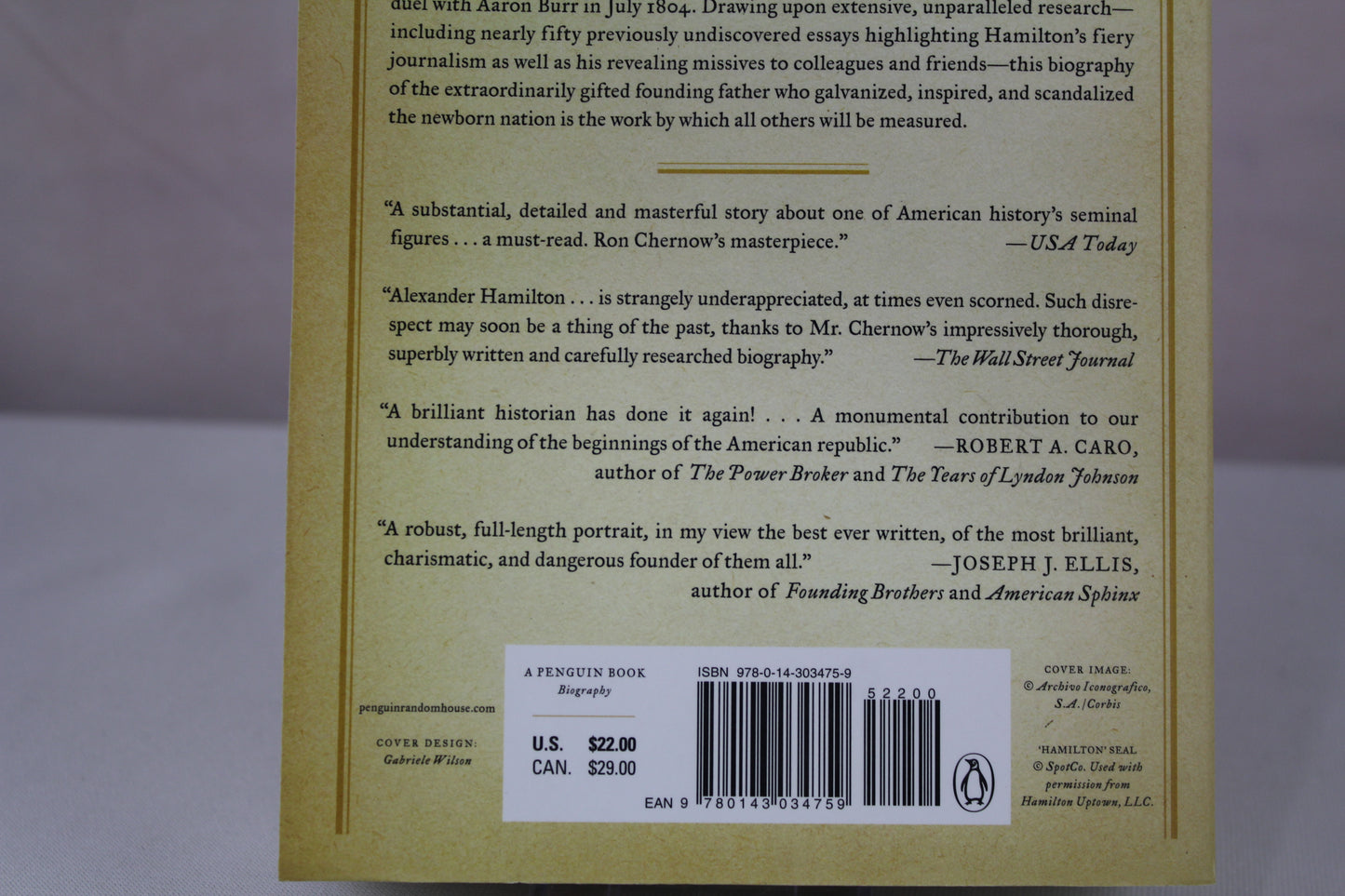 Alexander Hamilton by Ron Chernow