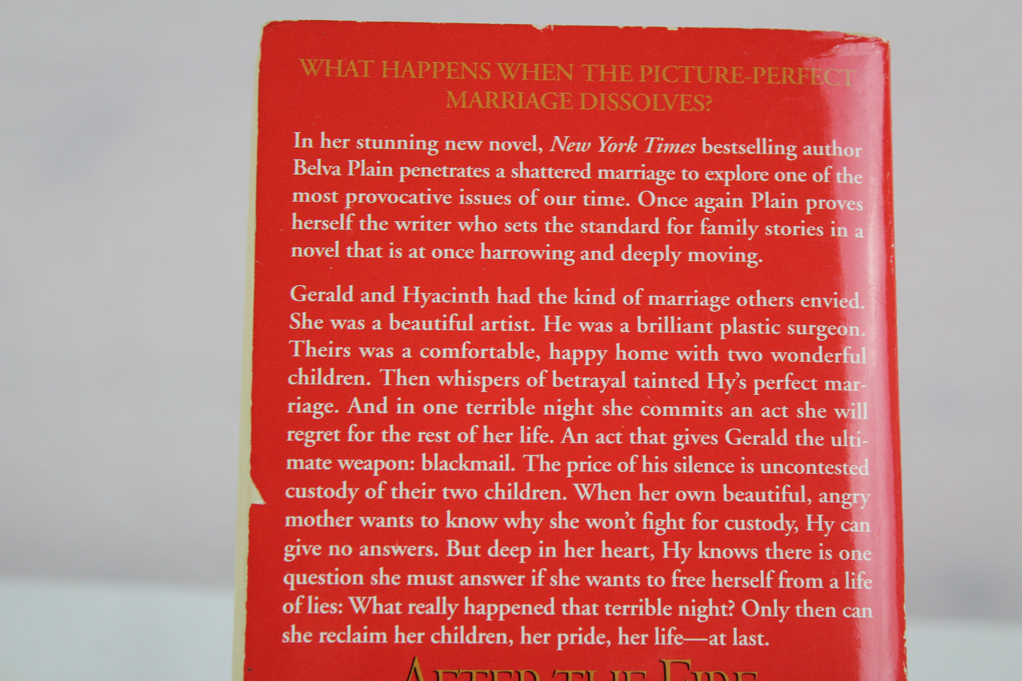 After the Fire: A Novel by Belva Plain