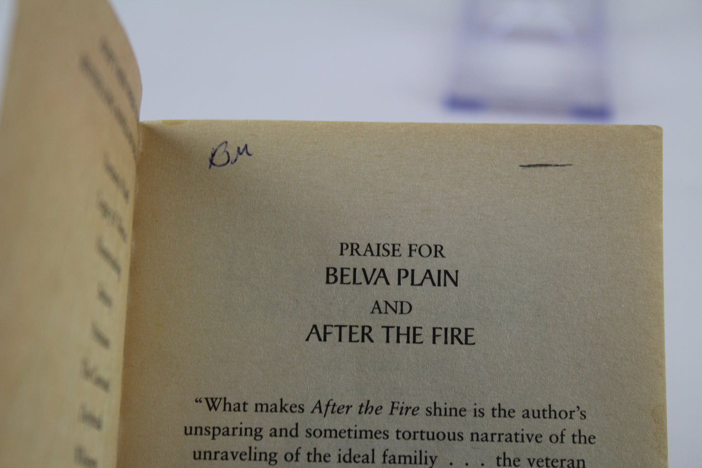 After the Fire: A Novel by Belva Plain