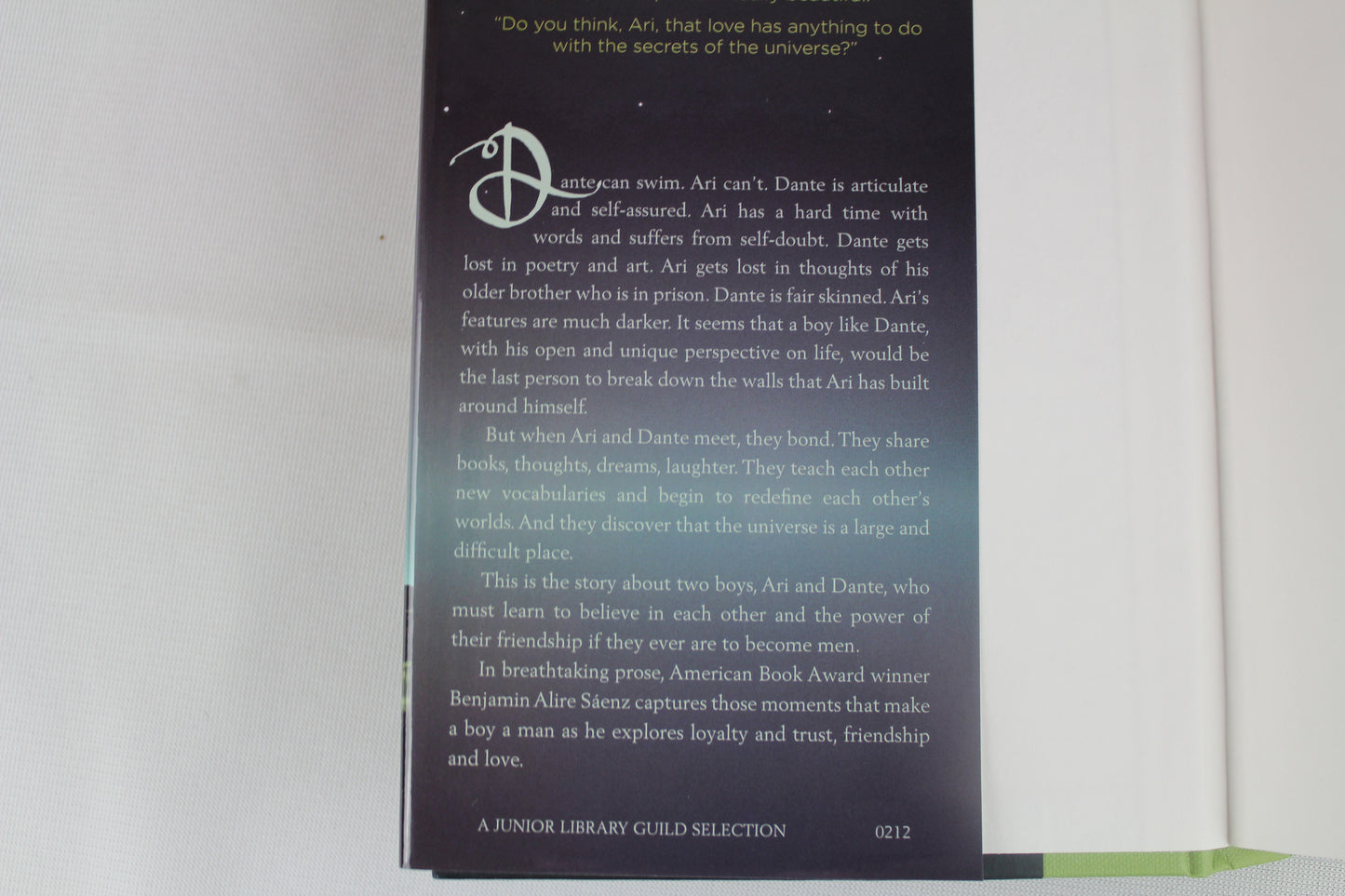 Aristotle and Dante Discover the Secrets of the Universe by Benjamin Alire Sáenz