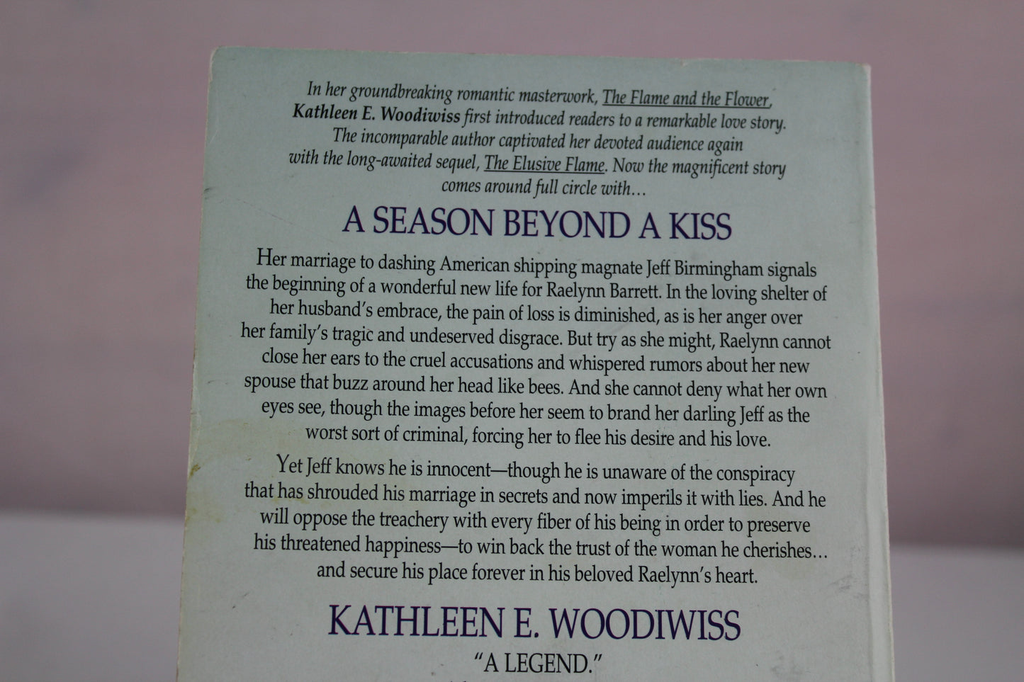 A Season Beyond a Kiss by Kathleen E. Woodiwiss