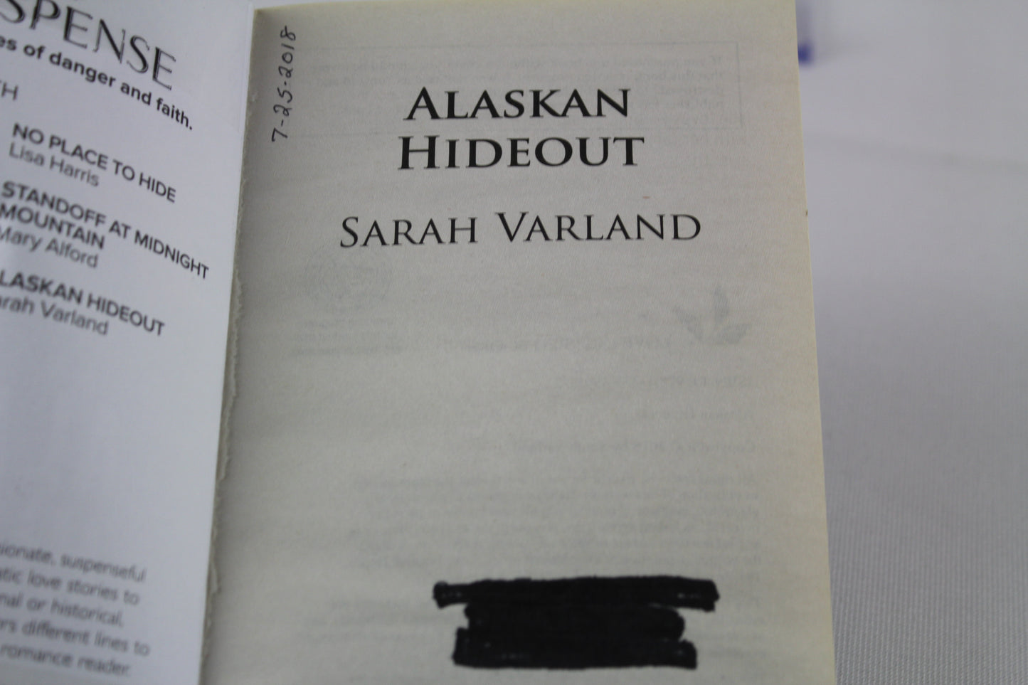 Alaskan Hideout (Love Inspired Suspense) by Sarah Varland