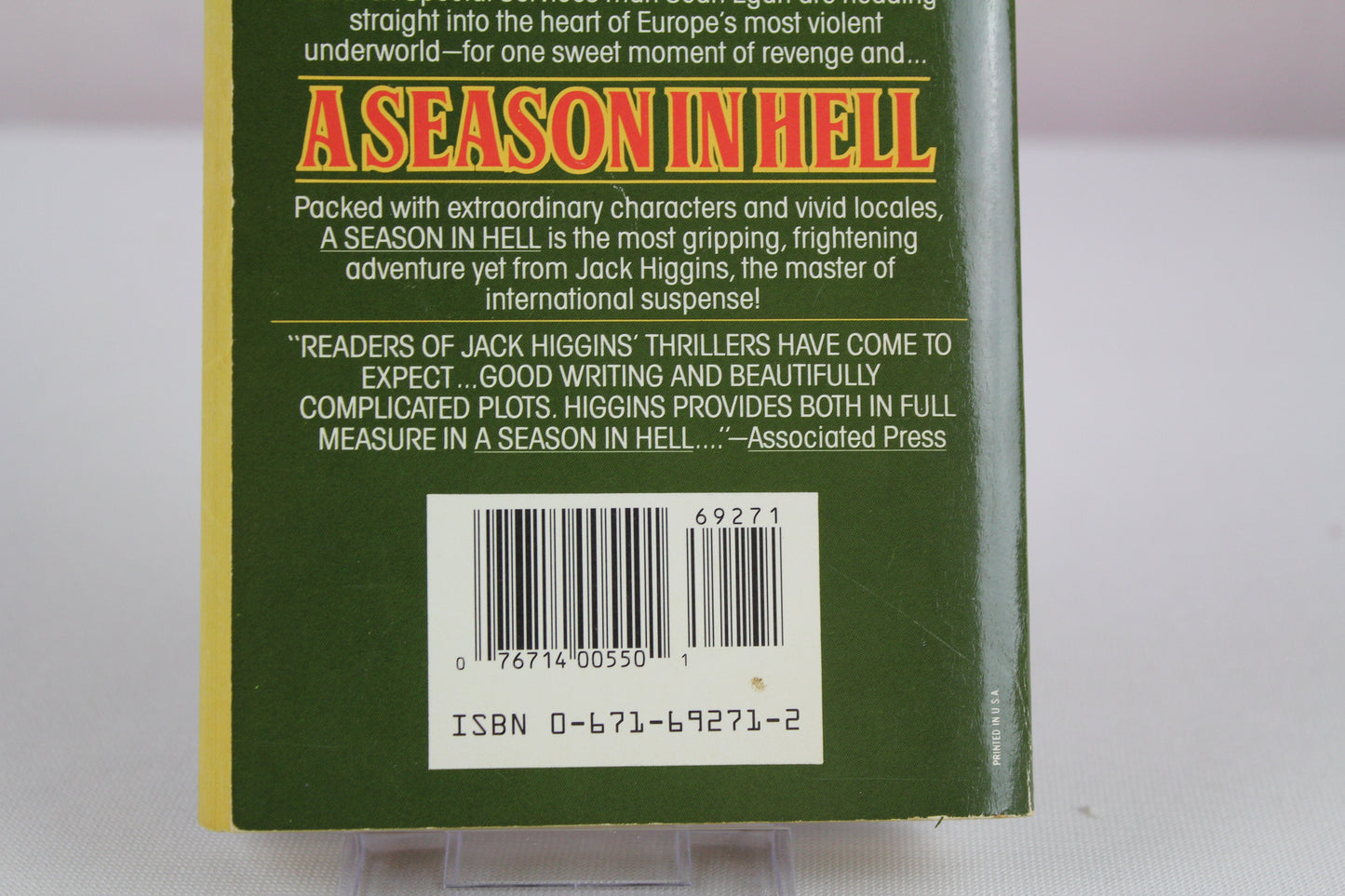 A Season in Hell by Jack Higgins