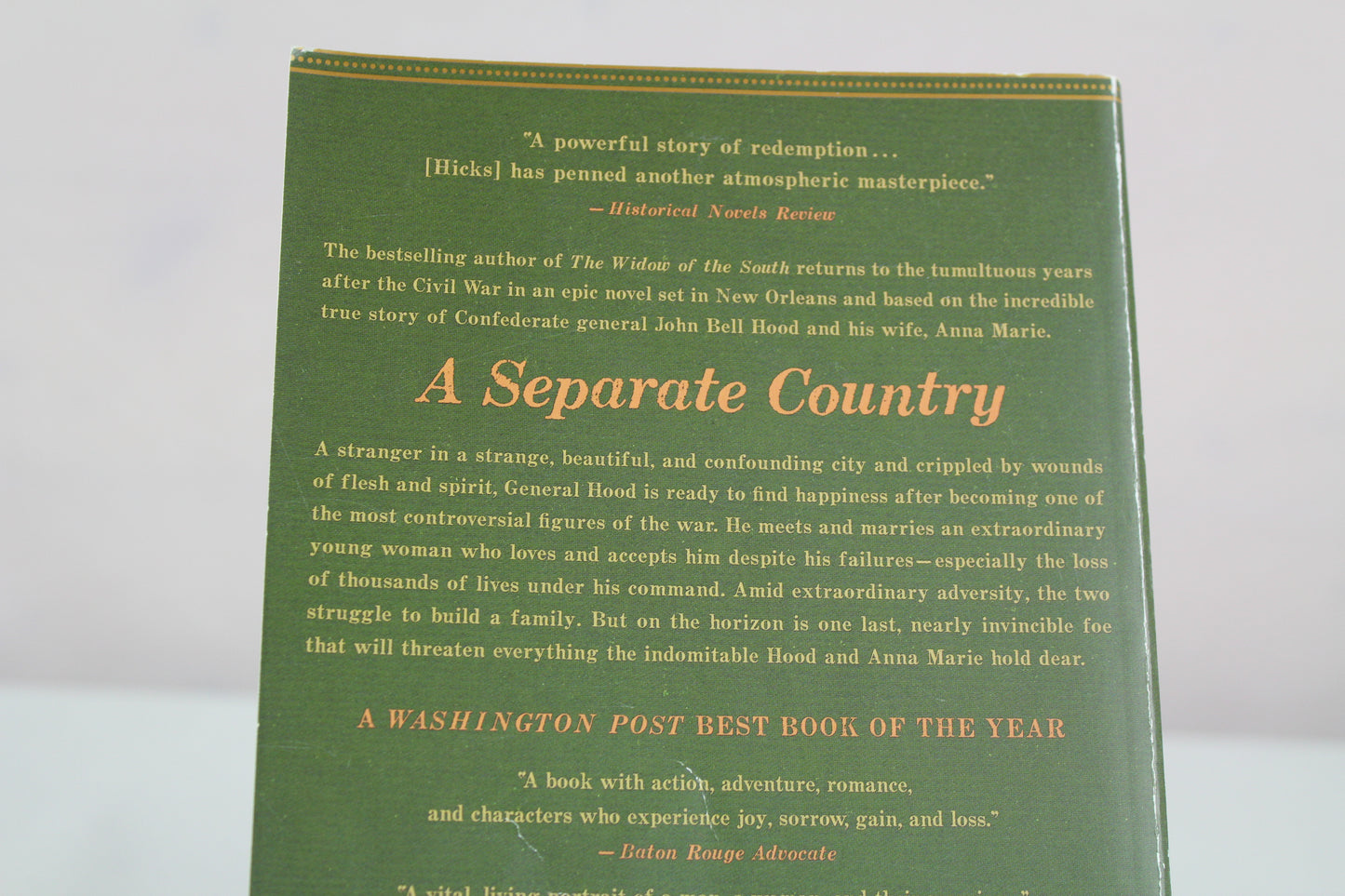 A Separate Country by Robert Hicks