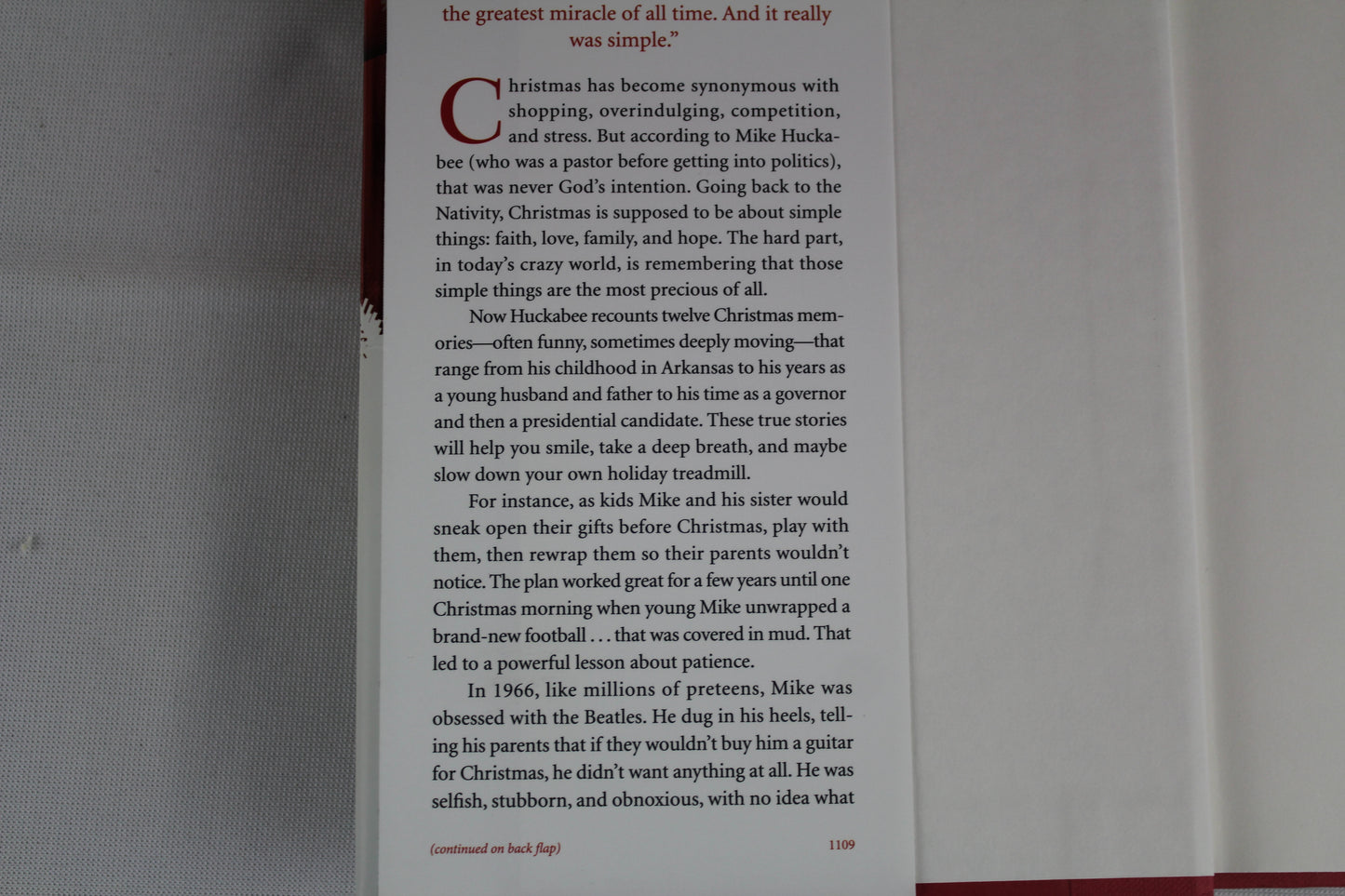 A Simple Christmas: Twelve Stories That Celebrate the True Holiday Spirit by Mike Huckabee