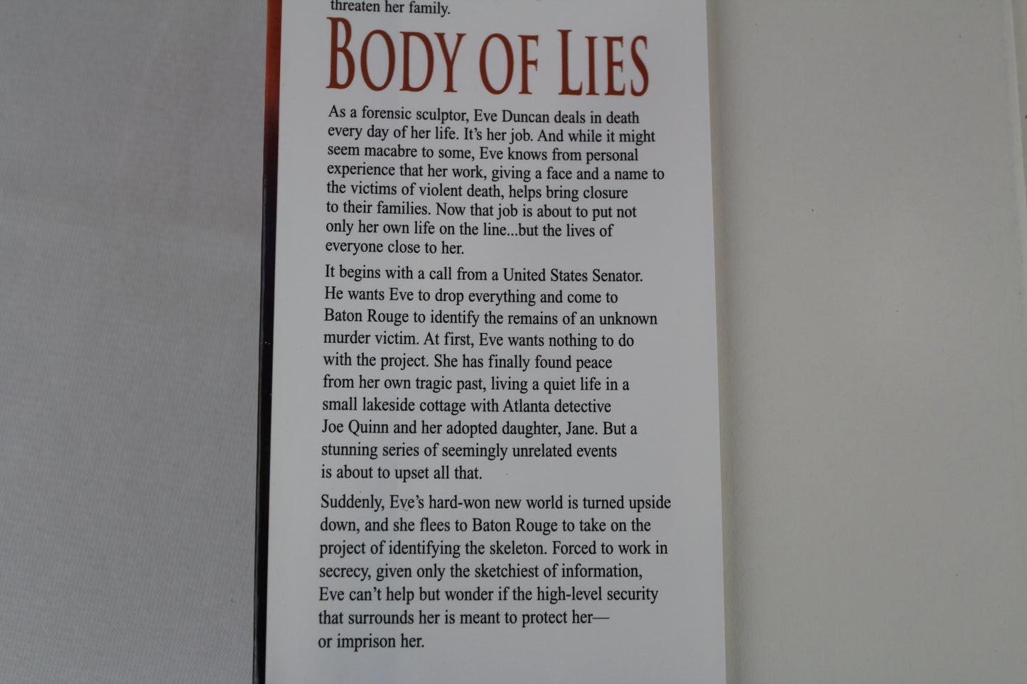 Body of Lies (Eve Duncan) by Iris Johansen