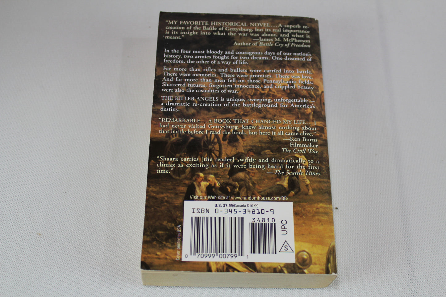 The Killer Angels: The Classic Novel of the Civil War by Michael Shaara