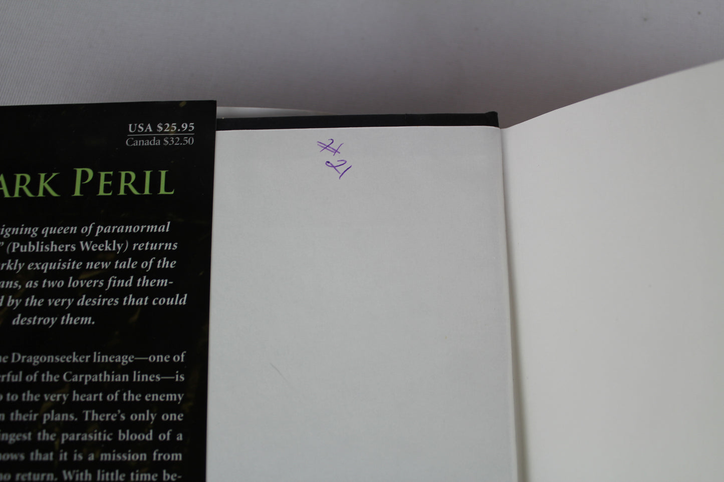 Dark Peril (Carpathian) by Christine Feehan