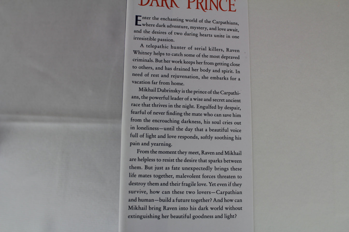 Dark Prince: A Novel (Dark Series) by Christine Feehan