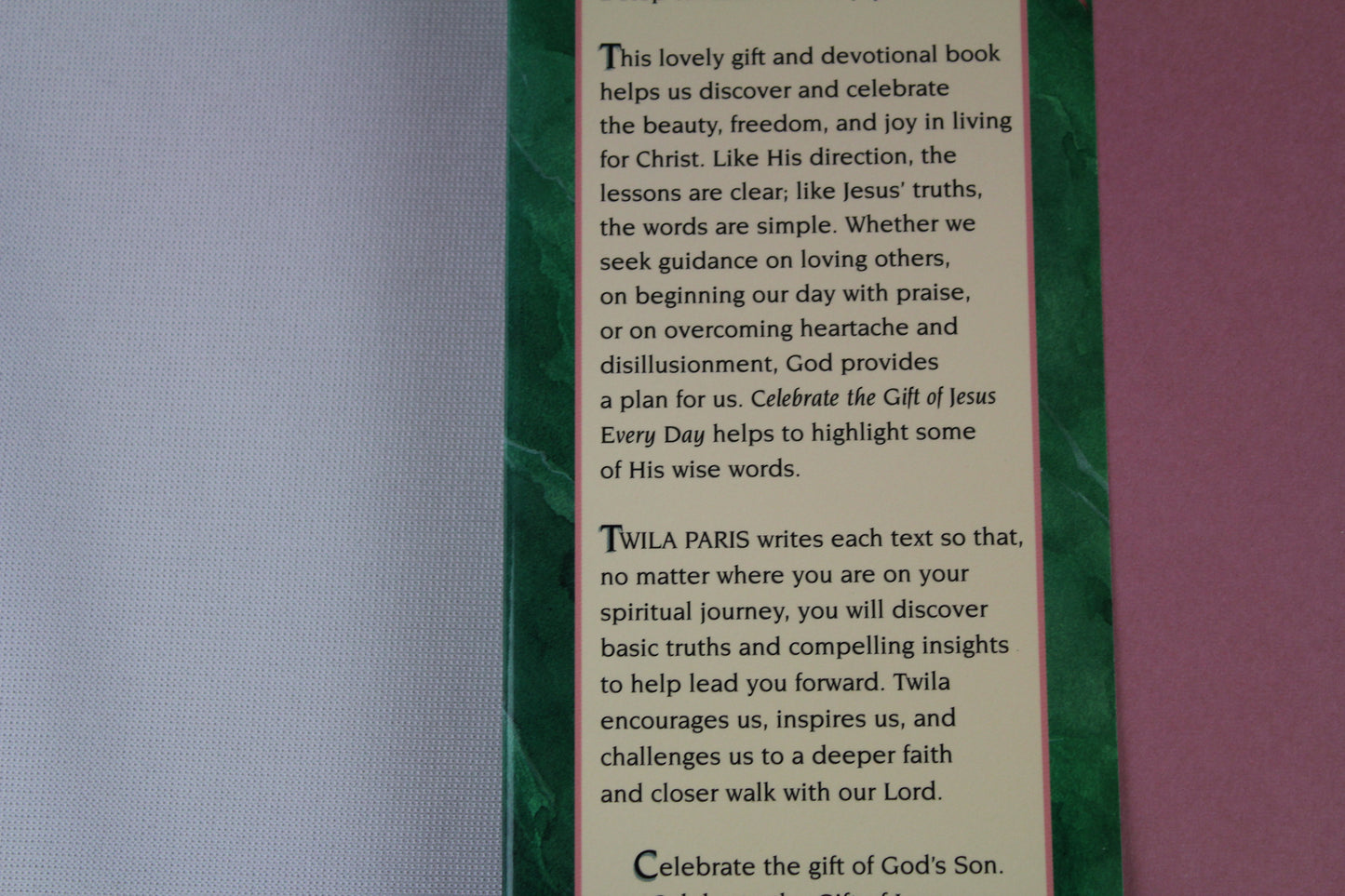 Celebrate the Gift of Jesus Every Day: Song Lyrics & Devotionals by Twila Paris