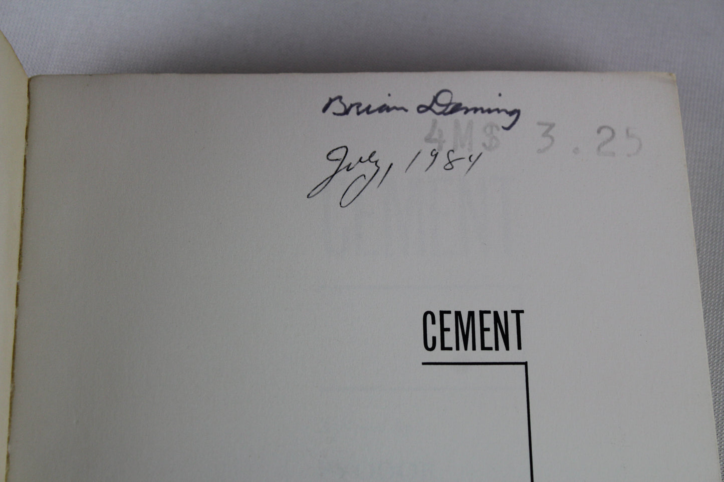 Cement a Novel by Fv Gladkov