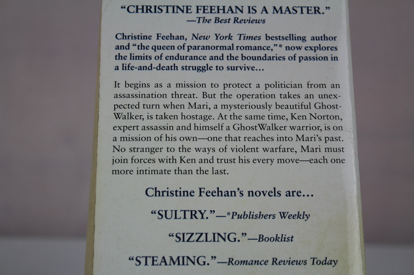 Deadly Game (GhostWalkers, Book 5) by Christine Feehan
