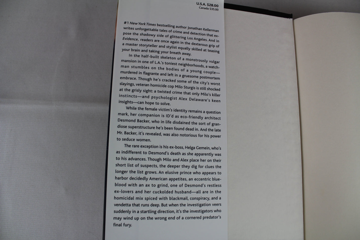 Evidence: An Alex Delaware Novel by Jonathan Kellerman