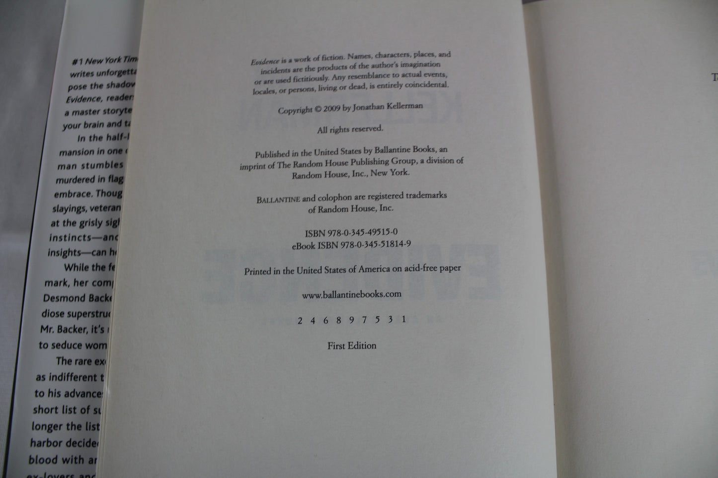Evidence: An Alex Delaware Novel by Jonathan Kellerman