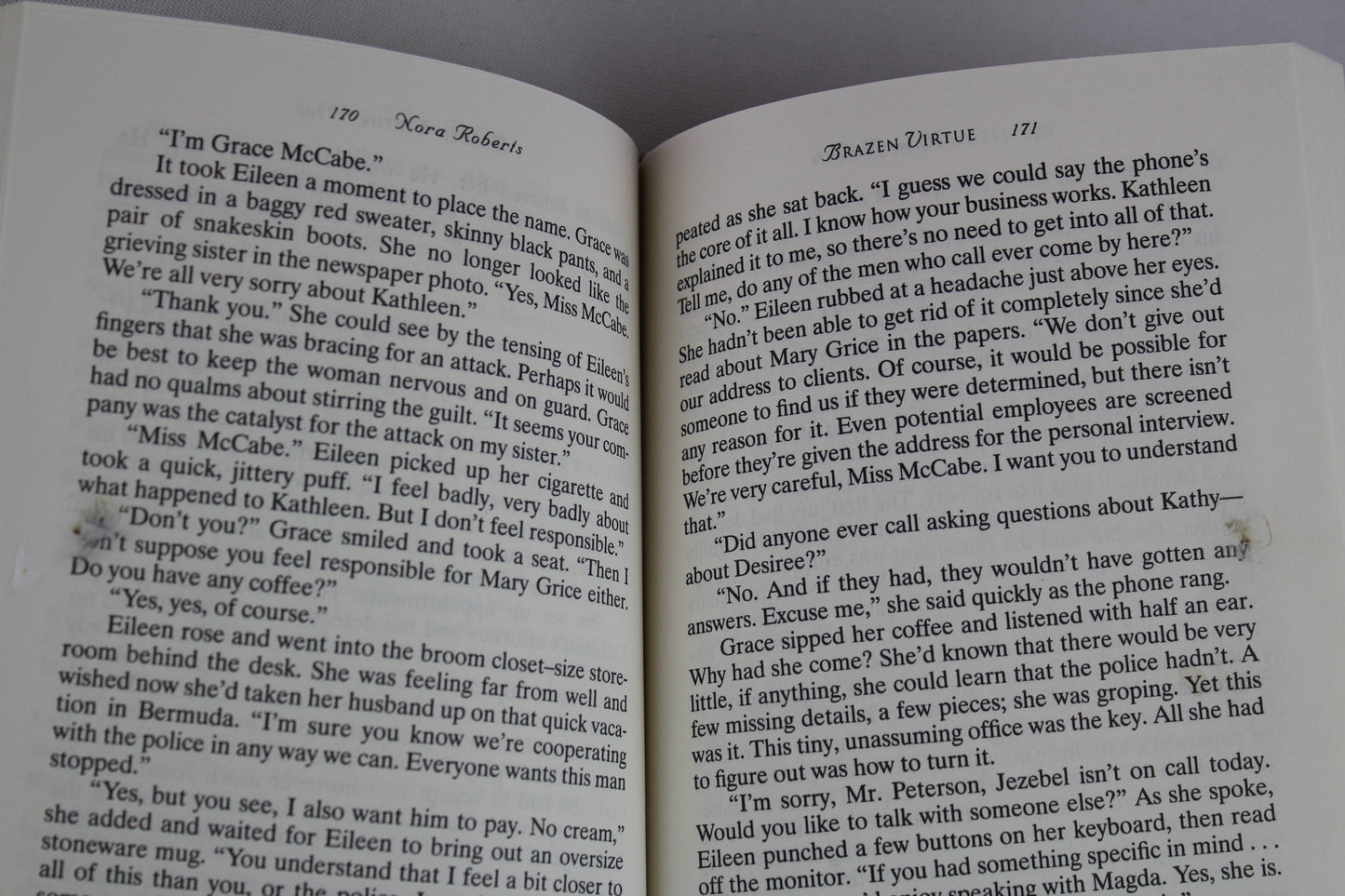 Brazen Virtue (Sacred Sins) by Nora Roberts