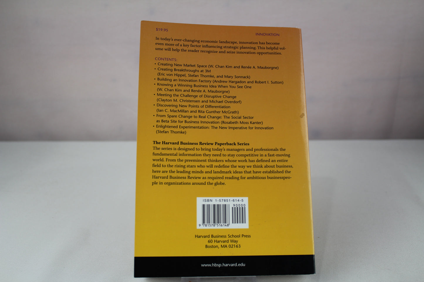 Harvard Business Review on Innovation by Harvard Business School Press