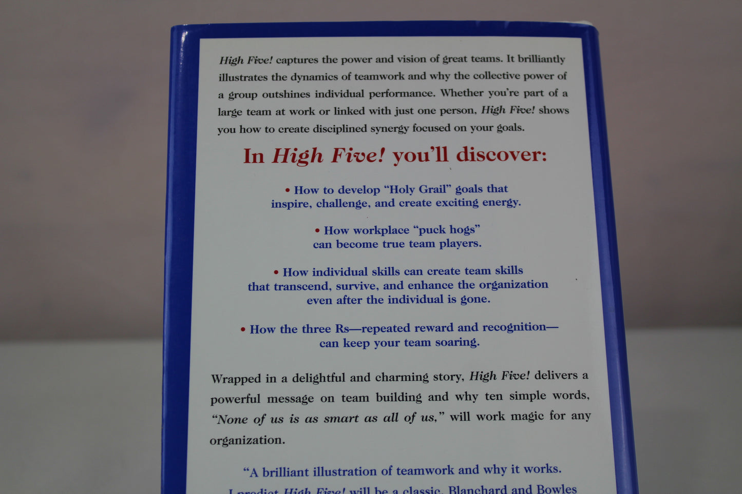High Five! None of Us Is as Smart as All of Us by Ken Blanchard, Sheldon Bowles