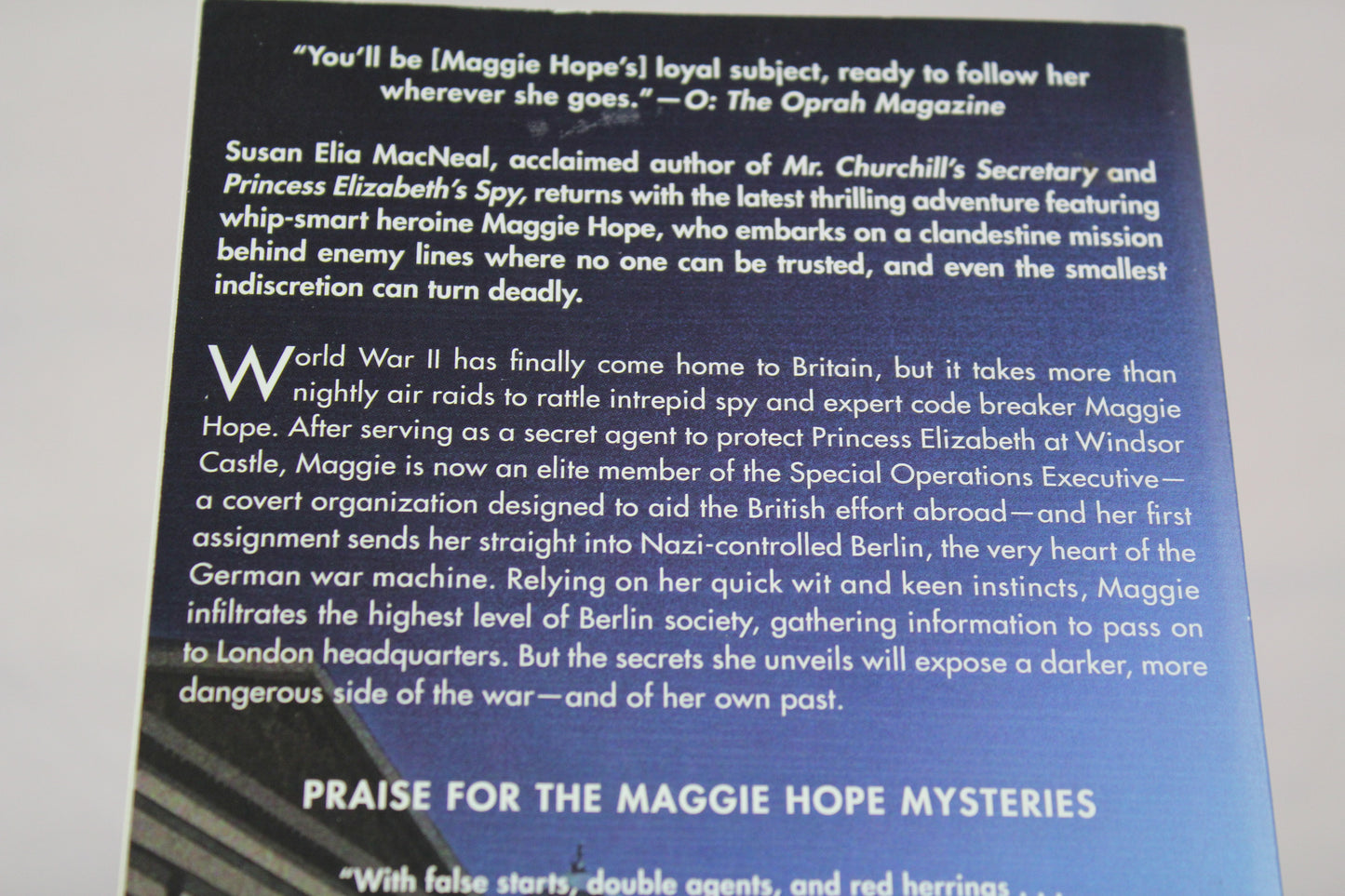 His Majesty's Hope: A Maggie Hope Mystery by Susan Elia MacNeal