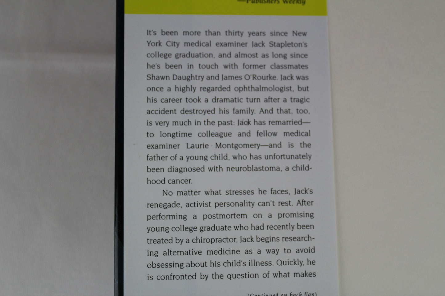 Intervention by Robin Cook