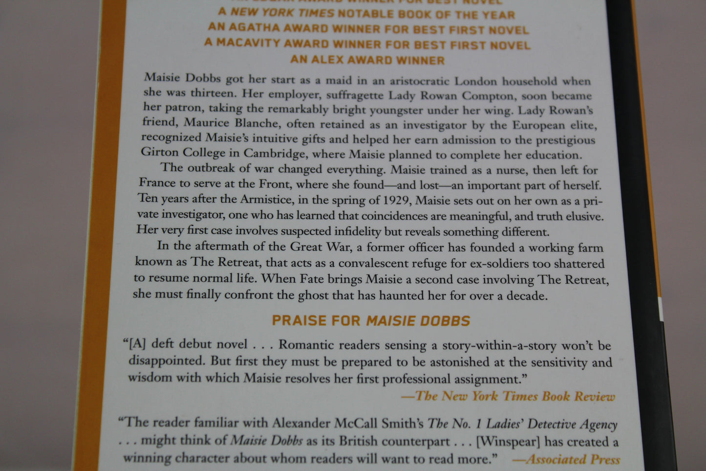 Maisie Dobbs by Jacqueline Winspear
