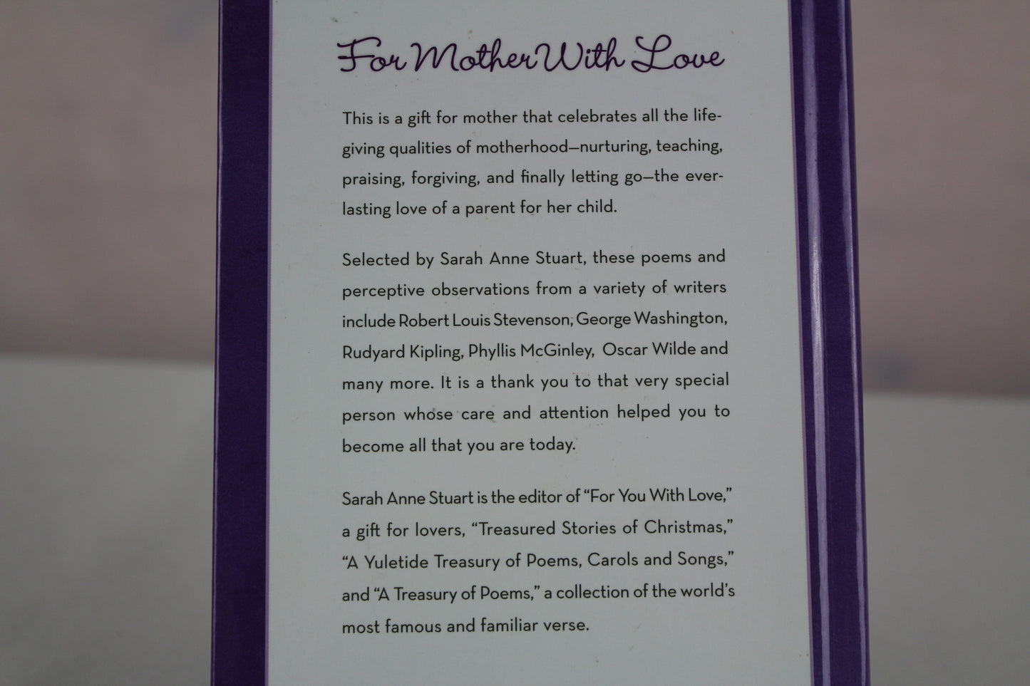 For Mother with Love by Sarah Anne Stuart