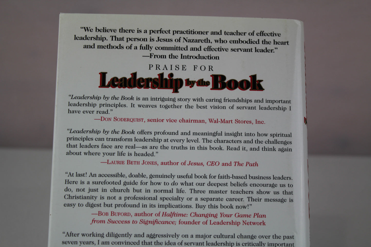 Leadership by the Book : Tools to Transform Your Workplace by Kenneth Blanchard, Bill Hybels, Phil Hodges