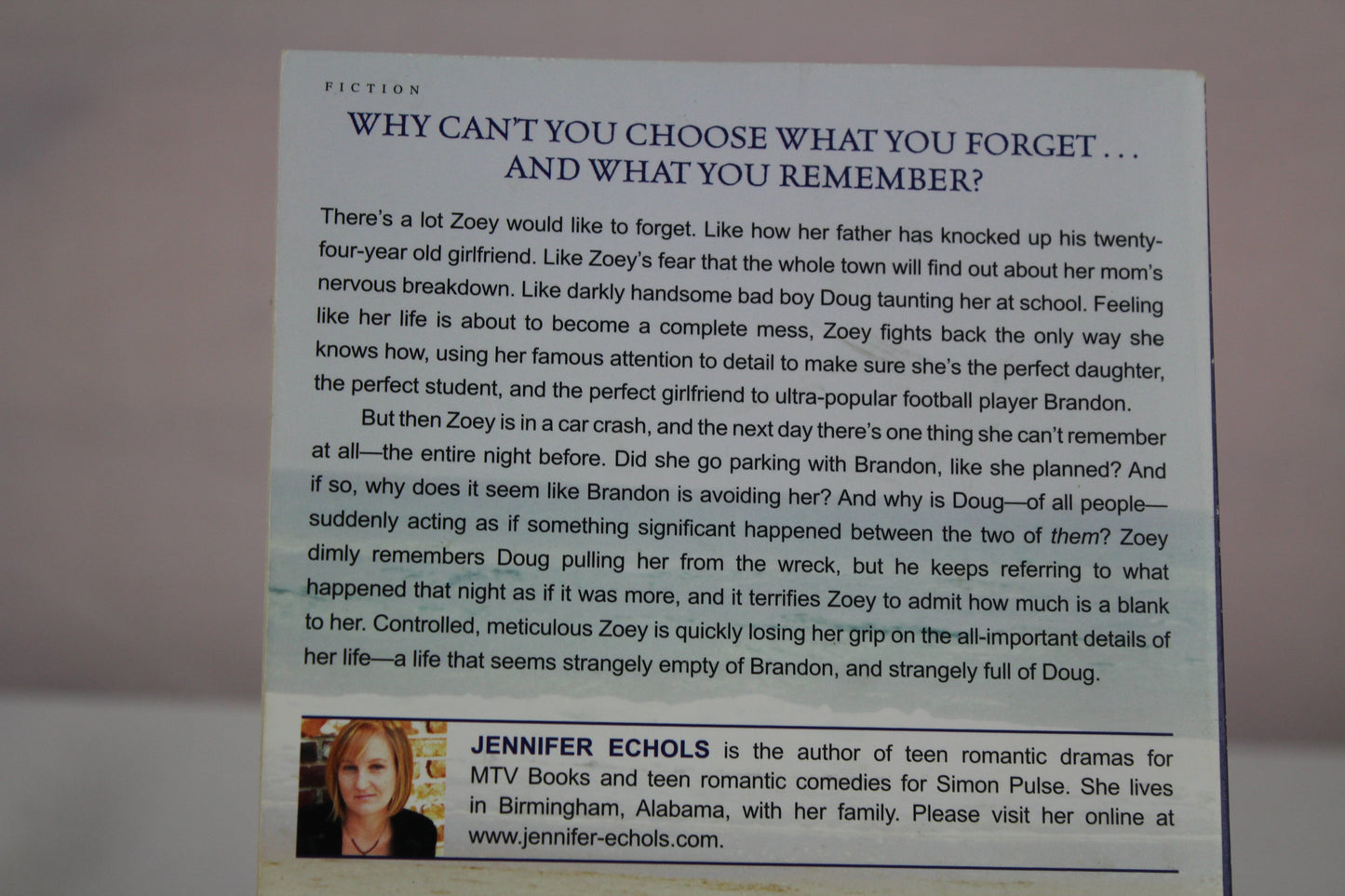 Forget You by Jennifer Echols