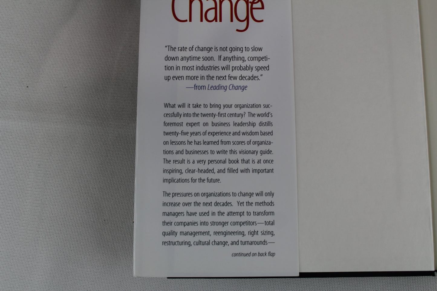 Leading Change by John P. Kotter
