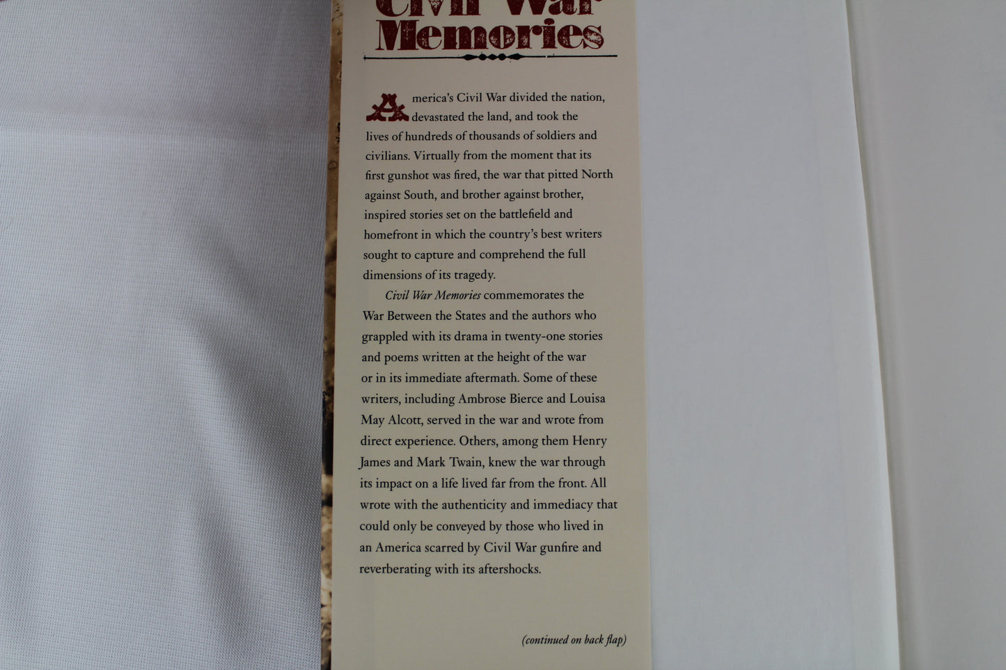 Civil War Memories: Lost Tales of the Civil War by S.T. (editor) Joshi
