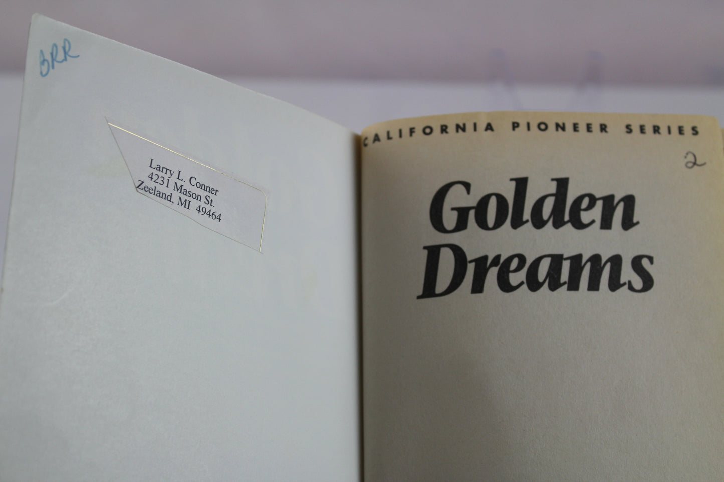 Golden Dreams (California Pioneer Series, Book 2) by Elaine Schulte