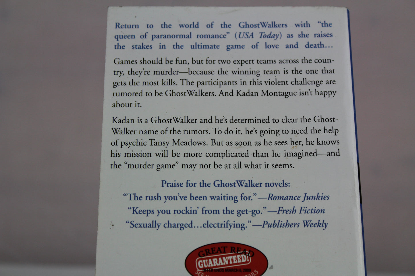 Murder Game (GhostWalkers, Book 7) by Christine Feehan