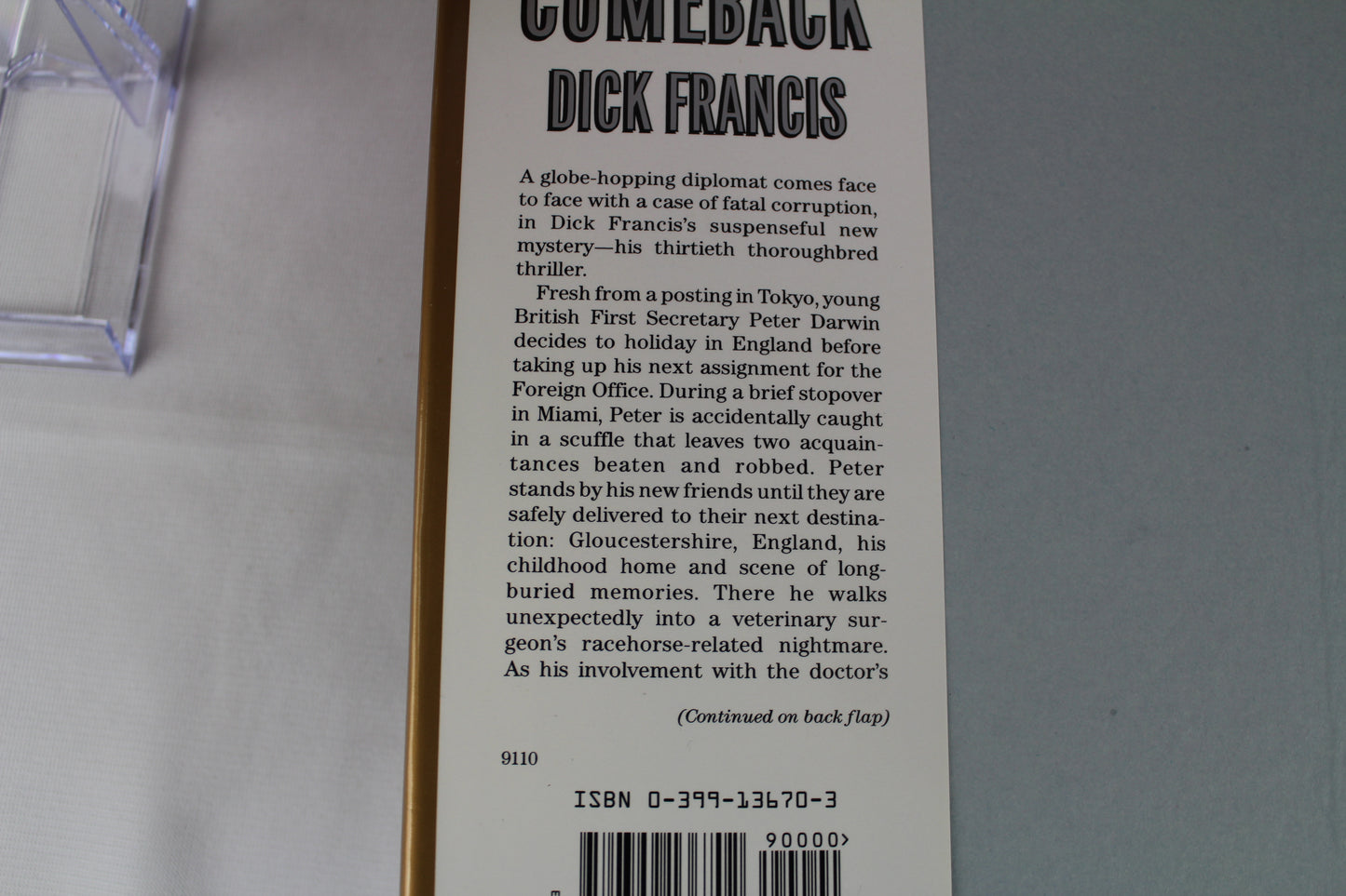 Comeback by Dick Francis