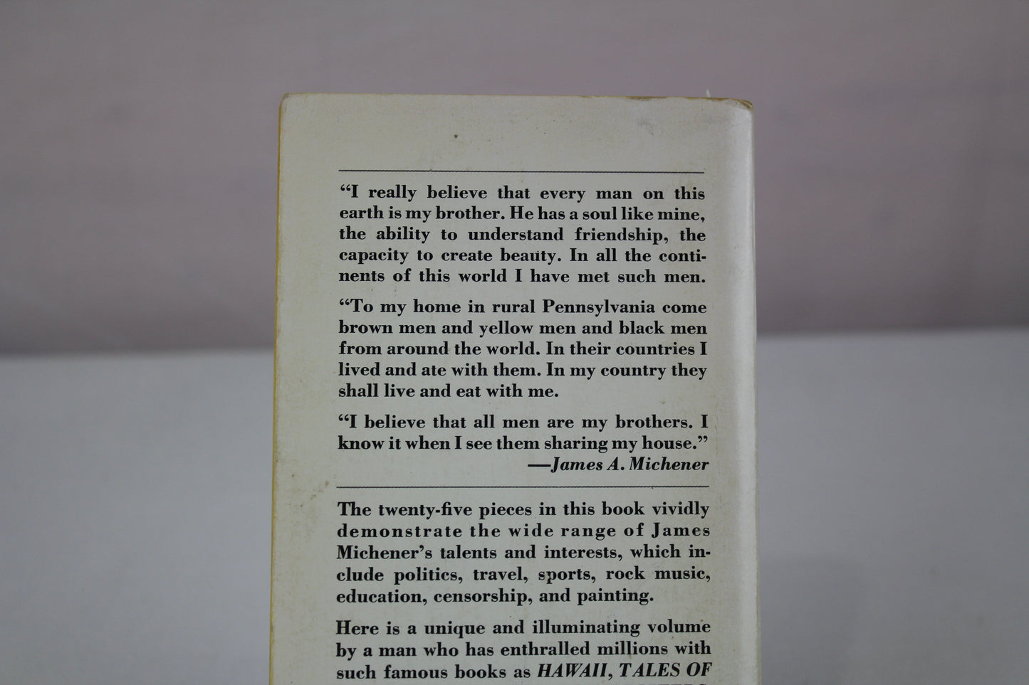 A Michener Miscellany: 1950-1970