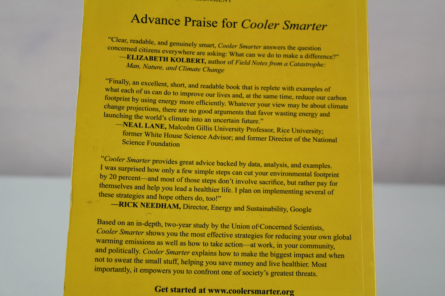 Cooler Smarter: Practical Steps for Low-Carbon Living by The Union of Concerned Scientists, Seth Shulman, Jeff Deyette, Brenda Ekwurzel, David Friedman, Margaret Mellon, John Rogers, Suzanne Shaw