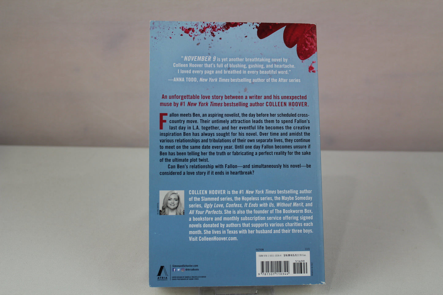 November 9: A Novel by Colleen Hoover