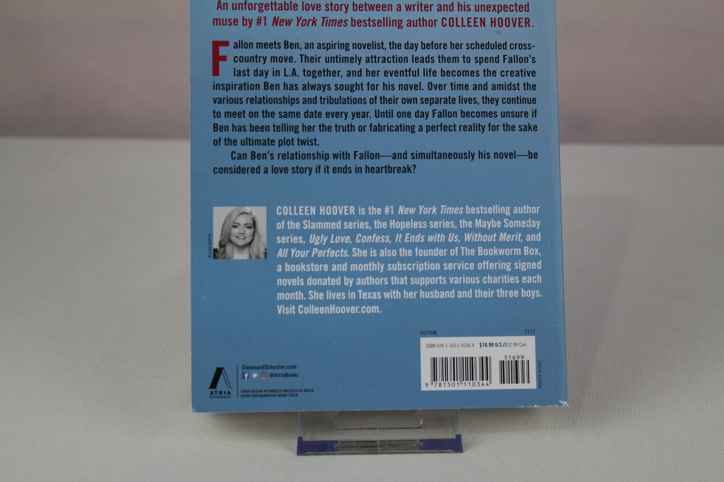 November 9: A Novel by Colleen Hoover