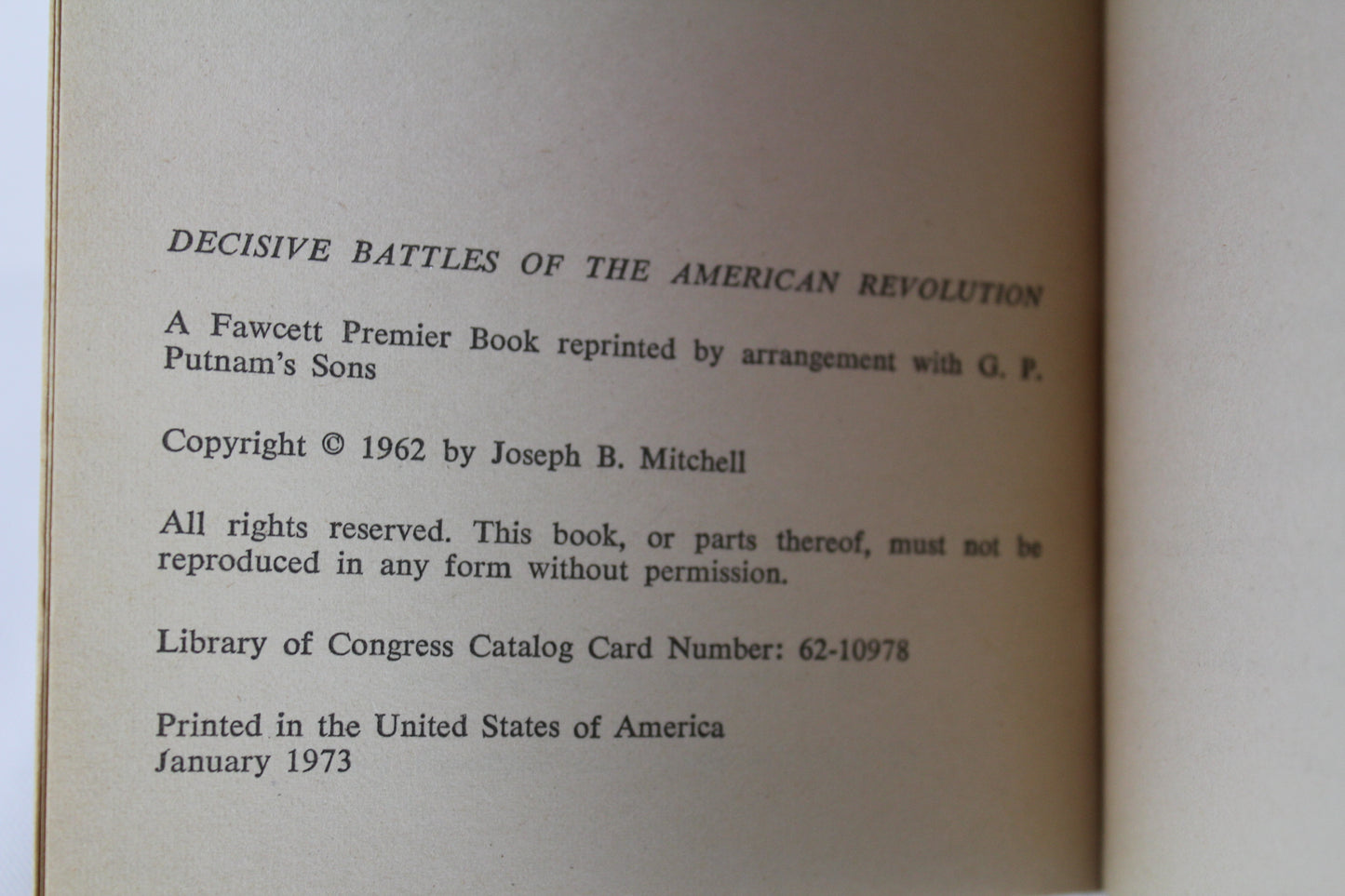 Decisive Battles of the American Revolution by Joseph B. Mitchell
