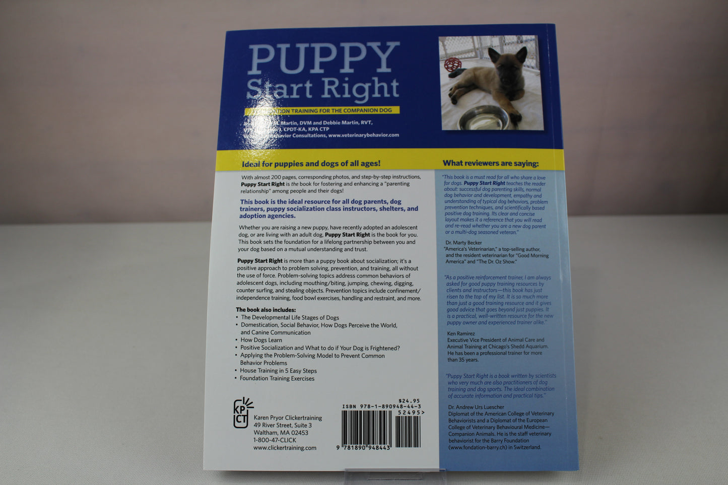 Puppy Start Right: Foundation Training for the Companion Dog by Kenneth M. Martin, Debbie Martin