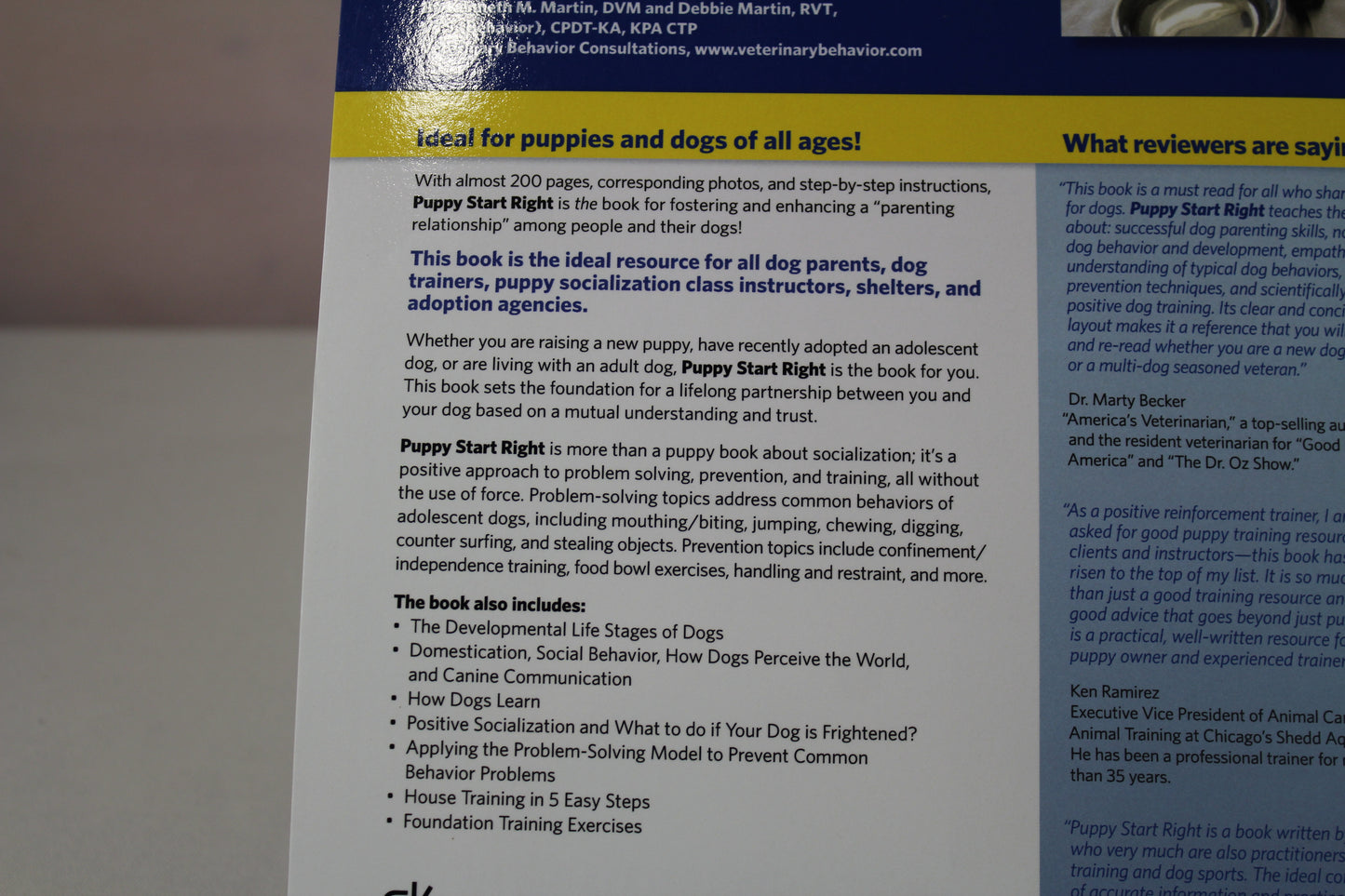 Puppy Start Right: Foundation Training for the Companion Dog by Kenneth M. Martin, Debbie Martin