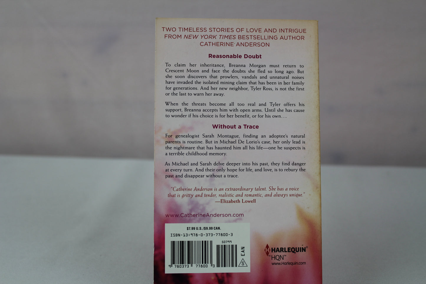 Sweet Dreams: Reasonable DoubtWithout a Trace (HQN) by Catherine Anderson