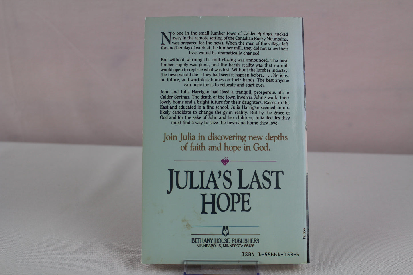 Julia's Last Hope (Women of the West Series) by Janette Oke