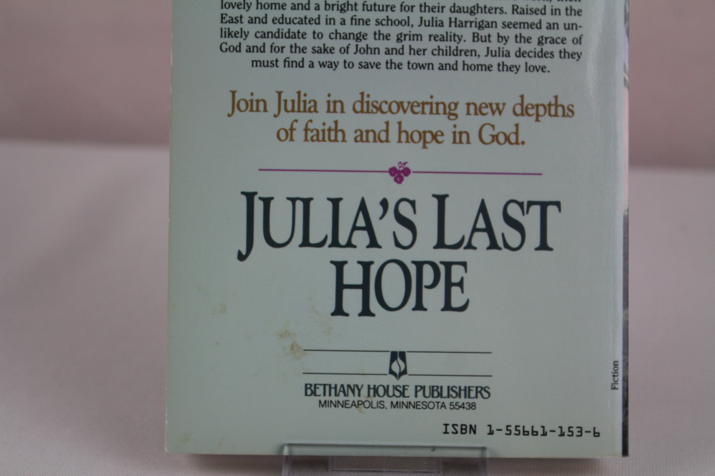 Julia's Last Hope (Women of the West Series) by Janette Oke
